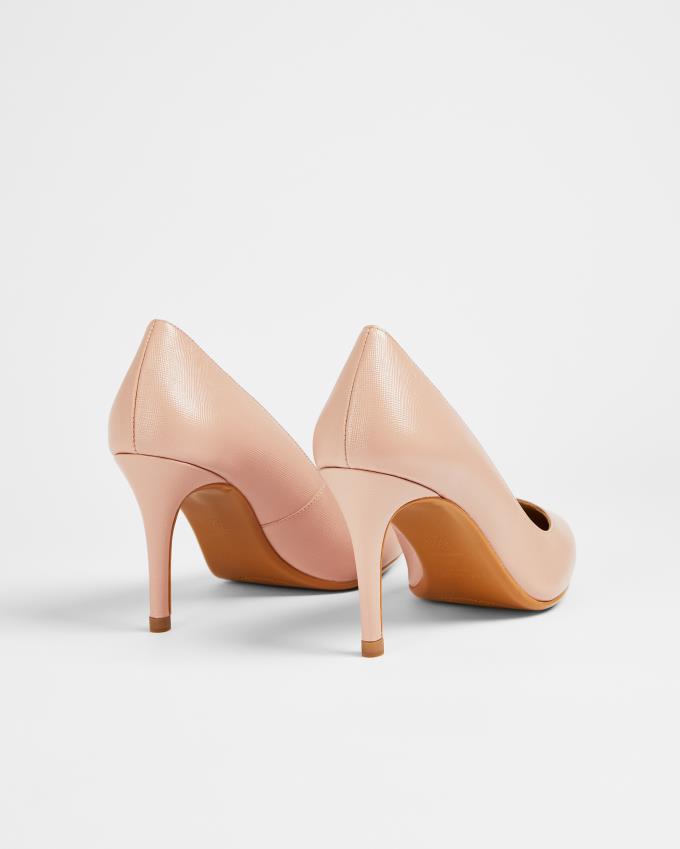 Chaussures à Talons Ted Baker Leather Court Rose Femme | YWT-38921003